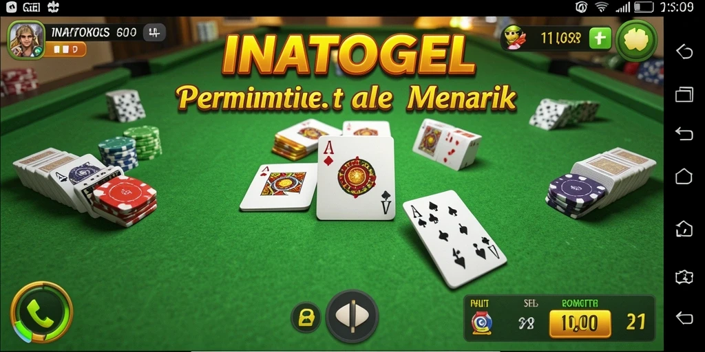 Tampilan gameplay seru dari permainan Gaple INATOGEL.