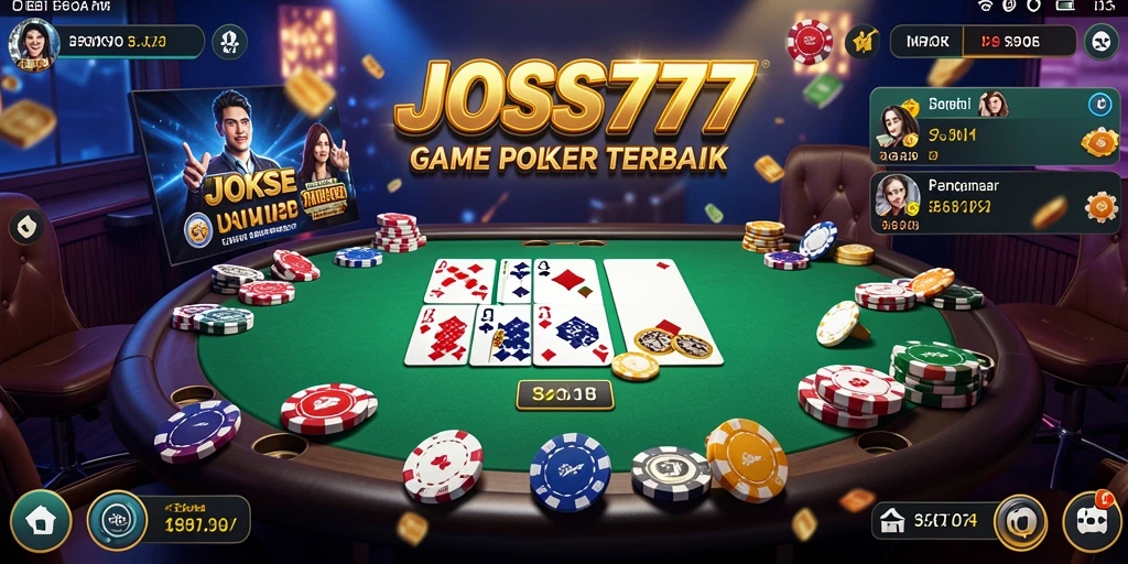 Tampilan gameplay menarik JOSS777 yang penuh aksi poker.
