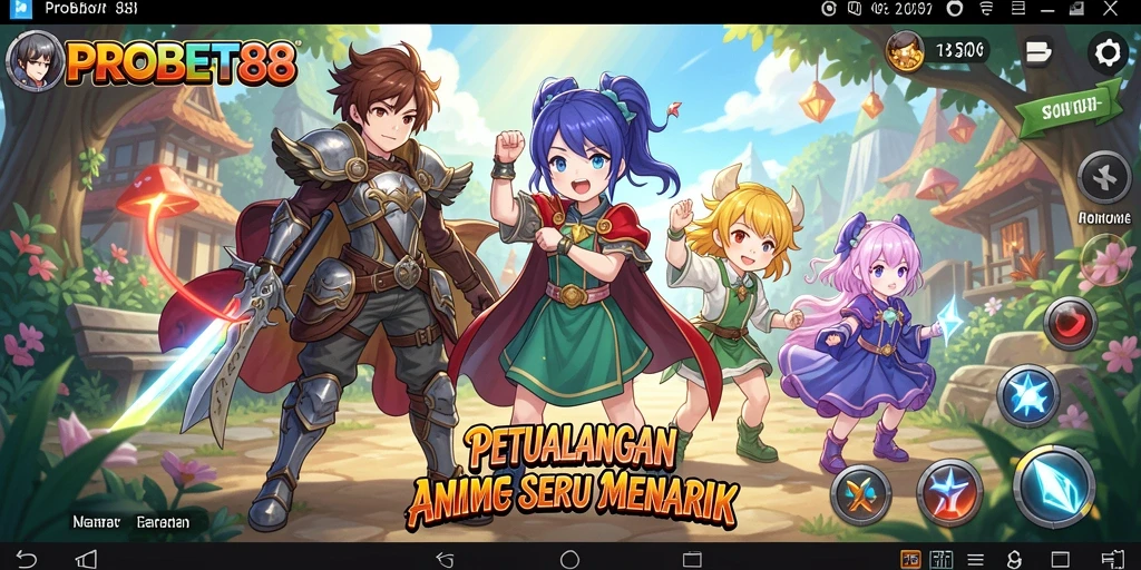 Tampilan gameplay PROBET88 yang memukau dan penuh aksi Anime.