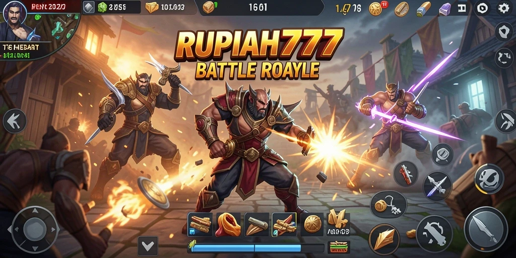 Tampak seru dalam pertempuran battle royale di RUPIAH777.